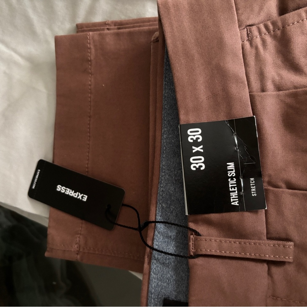 Express Slim Stretch Khaki Pants